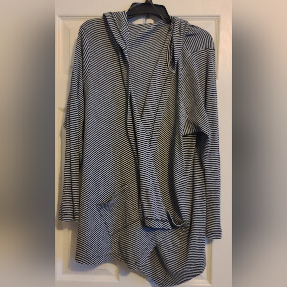 Sonoma Black and White Striped Women's Sweater